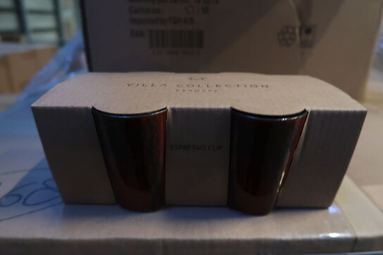 468 pk. Espressokop Hela 0,1 liter 4 stk. Amber Stentøj