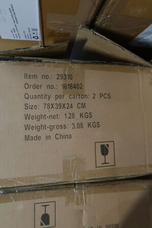 32 stk. Kurv Styles 37 x 18 cm Rød Papir