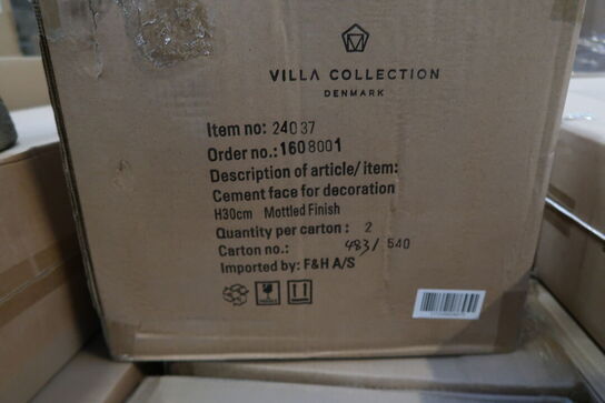 84 stk. Figur Hoved Talvik Cement Lys olivengrøn H30