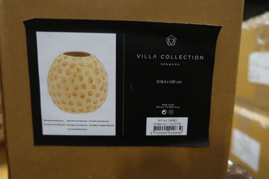 64 stk. Dekorationsvase Tana D18,5 H20 cm Creme/Nougat Papmache