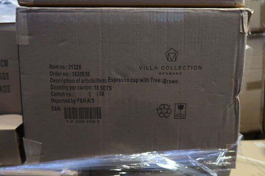 486 pk. Espressokop Hela 0,1 liter 4 stk. Brun Stentøj