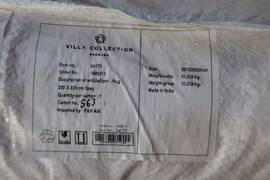 12 stk. Tæppe Laerk 200x300cm Grå/Offwhite