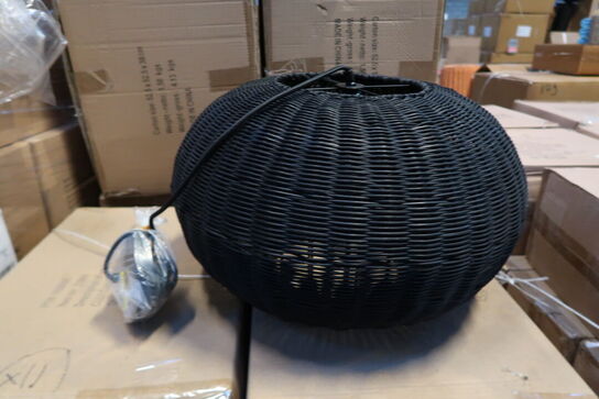 11 stk. Pendel Werna 50x30cm Sort Naturrattan