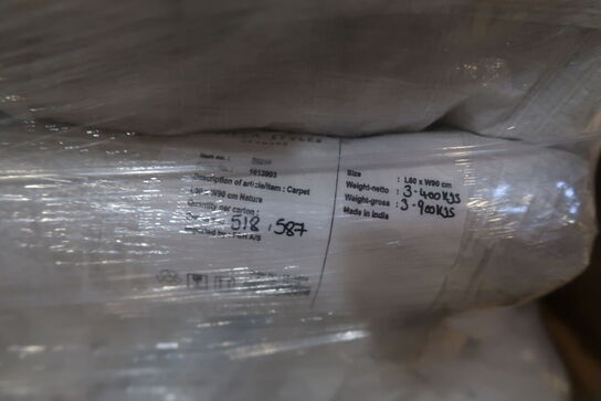 137 stk. Gulvtæppe Styles 60 x 90 cm Amber/Blå/Grøn/Rosa