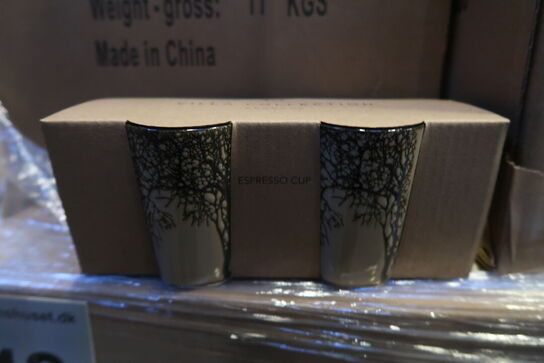 486 pk. Espressokop Hela 0,1 liter 4 stk. Brun Stentøj