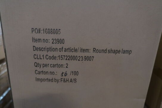 18 stk. Pendel Werna 40,5x25 cm Sort Naturrattan