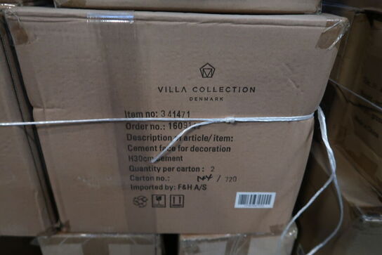 82 stk. Figur Hoved Talvik Cement Grå H30