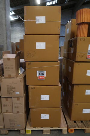 20 stk. Lampe Styles 25 x 44 cm Amber Papmache