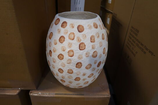 40 stk. Dekorationsvase Tana D23,5 H28,5 cm Creme/Nougat Papmache