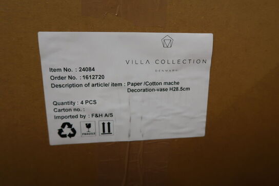 40 stk. Dekorationsvase Tana D23,5 H28,5 cm Creme/Nougat Papmache