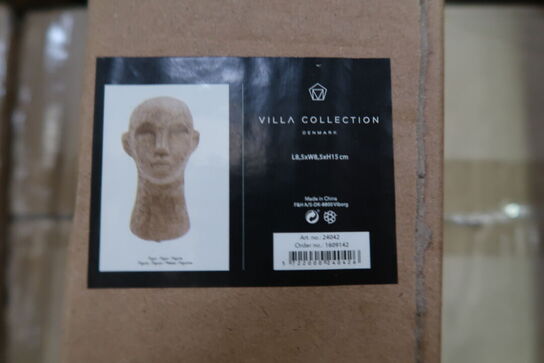 132 stk. Figur Hoved Talvik Cement Gråbrun H15