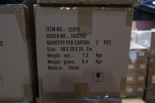 44 stk. Lysestage Lyng 21 x 21 x 23 cm Sand Polyresin