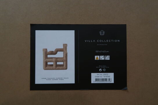 50 stk. Lysestage Lyng 21 x 21 x 23 cm Sand Polyresin