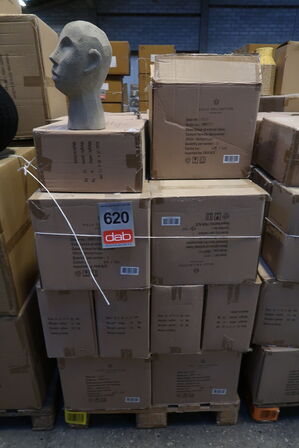 84 stk. Figur Hoved Talvik Cement Lys olivengrøn H30