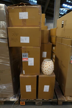 40 stk. Dekorationsvase Tana D23,5 H28,5 cm Creme/Nougat Papmache