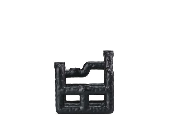 49 stk. Lysestage Lyst 21 x 21 x 23 cm Sort Polyresin