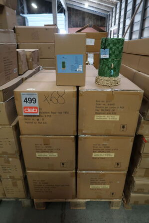 68 stk. Vase Styles 17 x 28 cm Grøn Papir