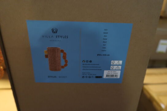 24 stk. Dekorationsvase Styles 18 x 35 cm Mørk Rosa Papir