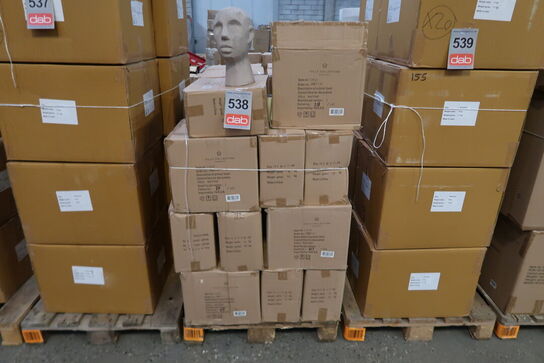 84 stk. Figur Hoved Talvik Cement Gråbrun H30