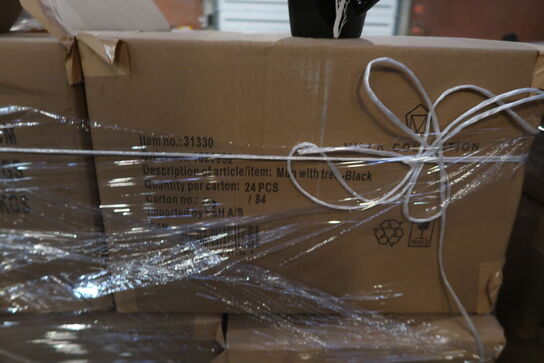 576 stk. Krus Hela 0,35 liter Sort Stentøj