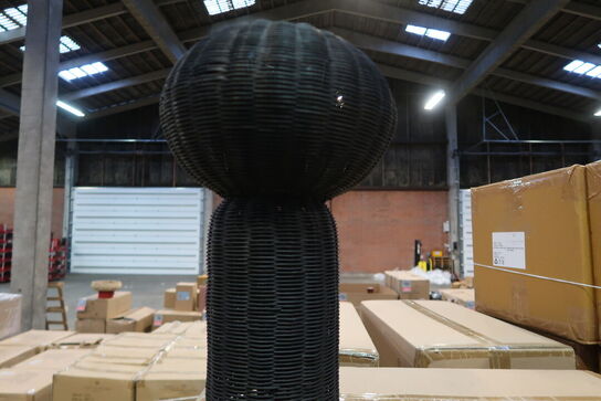 22 stk. Bordlampe Werna D30 x 53,5 cm Sort Rattan