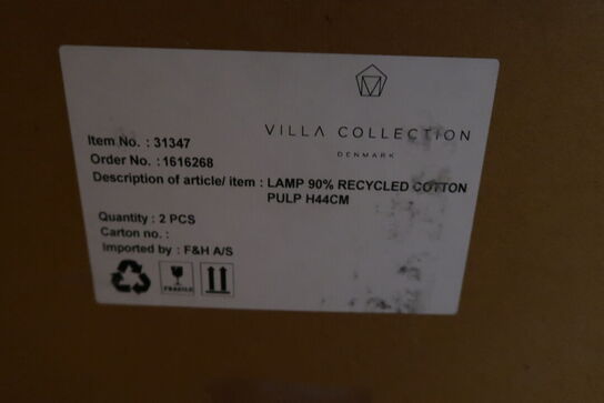 20 stk. Lampe Styles 25 x 44 cm Blå Papmache