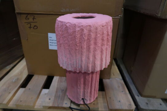 20 stk. Lampe Styles 25 x 44 cm Rosa Papmache