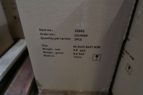 18 stk. Vase Hvils D19 x 34 cm Honey Glas