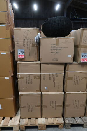 11 stk. Pendel Werna 50x30cm Sort Naturrattan