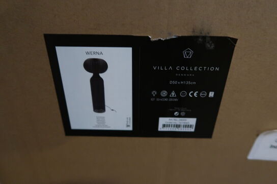 3 stk. Gulvlampe Werna D50 x 130 cm Sort Rattan