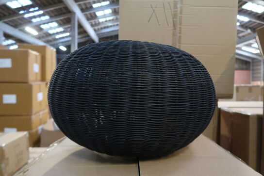 11 stk. Pendel Werna 50x30cm Sort Naturrattan