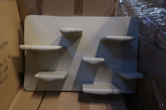 18 stk. Væghylde Nord 60 x 40 x 13 cm Polyresin