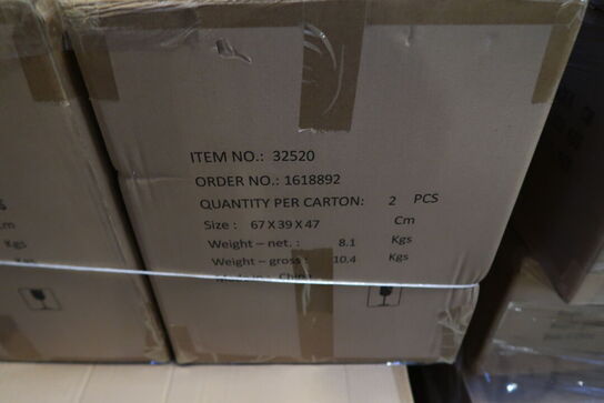 18 stk. Væghylde Nord 60 x 40 x 13 cm Polyresin