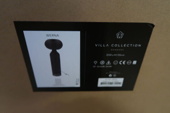 3 stk. Gulvlampe Werna D50 x 130 cm Sort Rattan