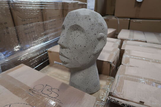 66 stk. Figur Hoved Talvik Cement Lys olivengrøn H30