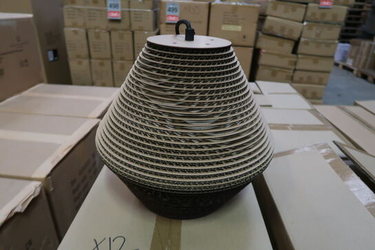 12 stk. Pendel Alk Pap Brun/sort D30