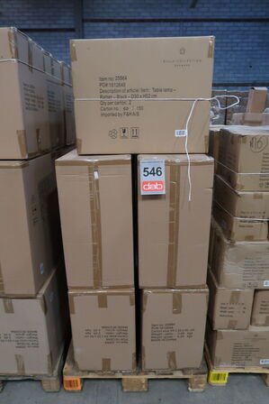 22 stk. Bordlampe Werna D30 x 53,5 cm Sort Rattan