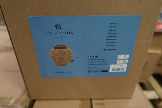 20 stk. Vase Styles 21 x 21 cm Natur Papir