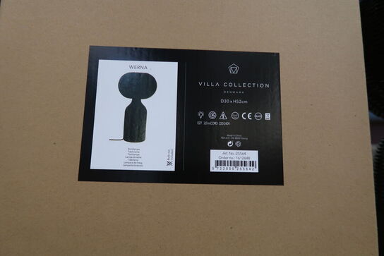 22 stk. Bordlampe Werna D30 x 53,5 cm Sort Rattan