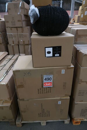 6 stk. Pendel Werna 40,5x25 cm Sort Naturrattan