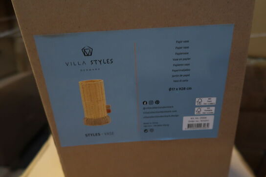 20 stk. Vase Styles 17 x 28 cm Lysegul Papir