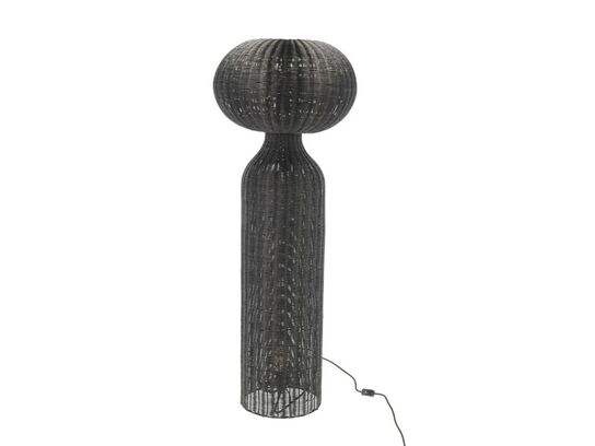 4 stk. Gulvlampe Werna D50 x 130 cm Sort Rattan