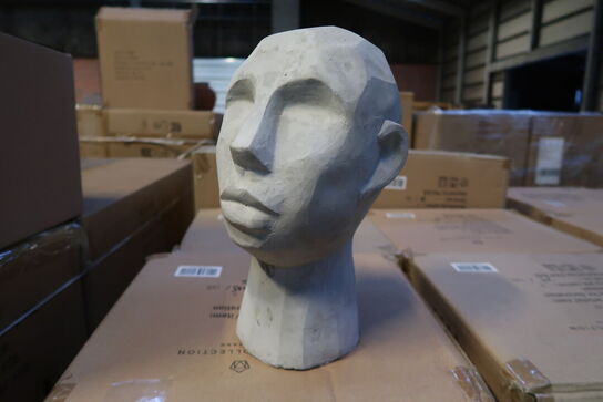 82 stk. Figur Hoved Talvik Cement Grå H30