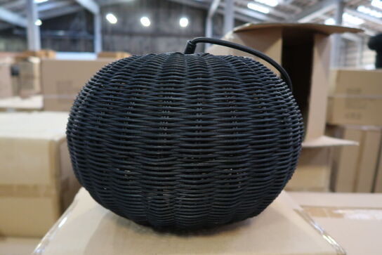 32 stk. Pendel Werna 30x20cm Sort Naturrattan