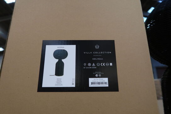 22 stk. Bordlampe Werna D30 x 53,5 cm Sort Rattan