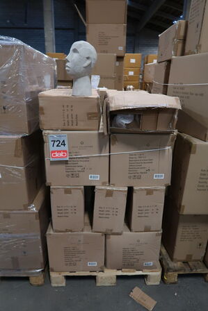 76 stk. Figur Hoved Talvik Cement Grå H30