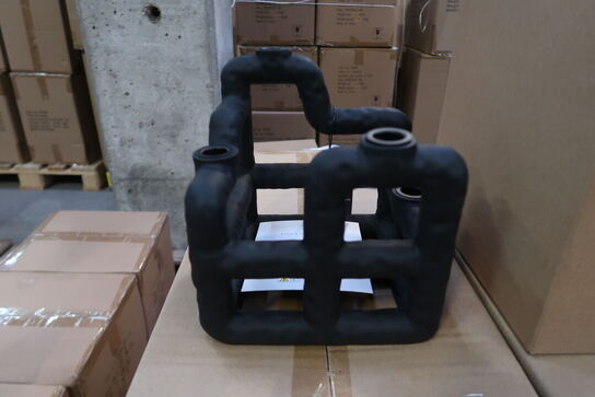 8 stk. Lysestage Lyst 21 x 21 x 23 cm Sort Polyresin