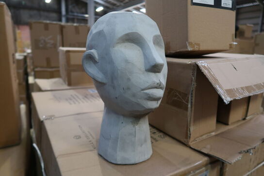 82 stk. Figur Hoved Talvik Cement Grå H30