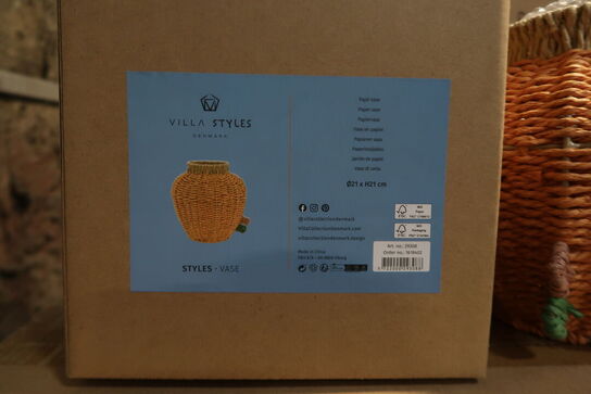 28 stk. Vase Styles 21 x 21 cm Amber Papir