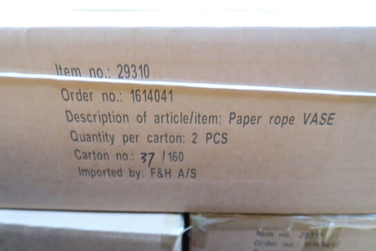 24 stk. Kurv Styles 37 x 18 cm Rød Papir